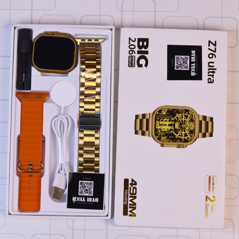 Z76 Ultra Smart Watch- Series 8 Golden Edition